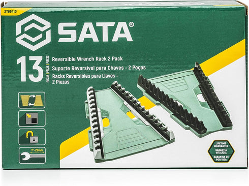 SATA 13pc Reversible Wrench Rack - 2 Pack, ST95410...