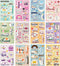 60 Sheets Family Friend Theme Scrapbooking Sticker Decals Waterproof Vinyl Scrapbook Stickers Set Scrapbook Supplies Photo Album Decor for Planner...