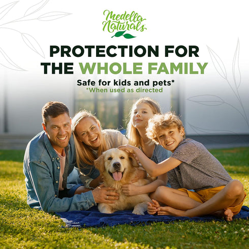 Medella Naturals Insect & Mosquito Repellent, DEET-Free Naturally Derived Formula, Kid and Pet Friendly, Made in The USA, 4 Ounce Spray Bottle...
