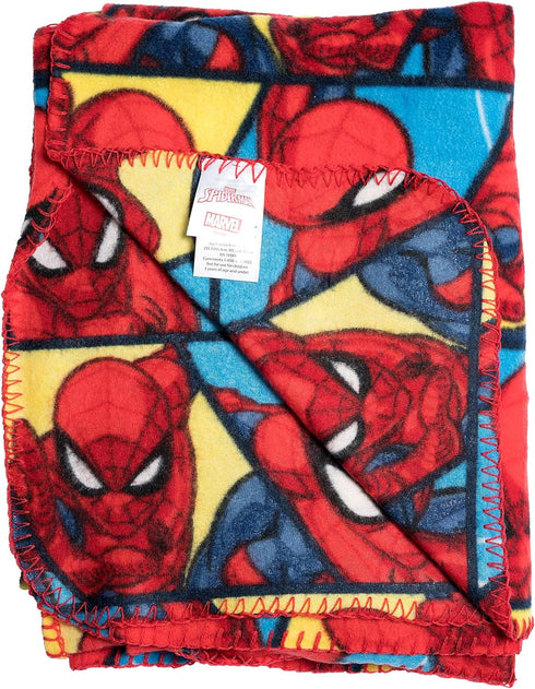 Spiderman Fleece Throw Blanket - Fun Superhero Fleece Throw Blanket for Girls & Boys, Soft & Cozy Plush Lightweight Fabric Bed Cover, Cool Bedroom...