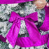 MEEDEE Purple Glitter Ribbon Halloween Ribbon 2.5 Inch Purple Wired Ribbon by 25 Yards Purple Tree Ribbon Purple Christmas Ribbon Purple Ribbon fo...