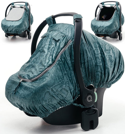Universal Fit Car Seat Covers for Babies by SA ACCESSORIES – Waterproof Infant and Baby Car Seat Cover with Storage Bag - Carseat Canopy for Boys ...