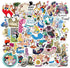 Alice in wonderlan Stickers for Water Bottle, 50pcs Cute Cartoon Waterproof Vinyl Decal for Teen Girl Kids Laptop Luggage Bike Guitar Phone Skateb...