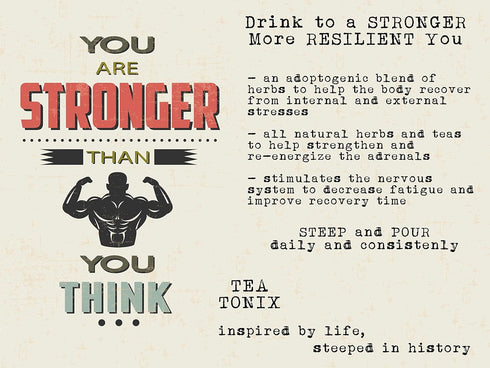 BE RESILIENT Tea with Ashwagandha, Holy Basil, and Eleuthero 60g (2.12oz) - Herbs to Help Recover from Stresses while Nourishing the Adrenals...