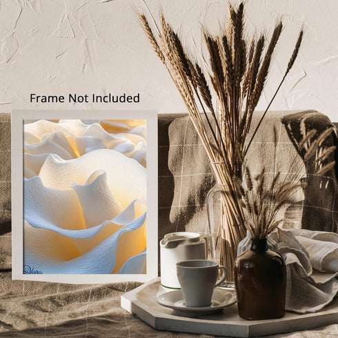 Posterizer 1 pcs-delicate rose petals close up photo -2-Floral & Botanical Art Gifts for Women Decor for Home & Office- unframed wall art...