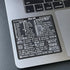 Synerlogic (M+Intel) Mac OS Reference Keyboard Vinyl Shortcut Stickers Compatible with MacBook Pro Air iMac Mini (4-Pack Black/White/Clear/Rainbow...
