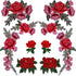 BronaGrand 10 Pieces 5 Pairs Embroidered Patches Rose Flower Sew on Patch Applique for DIY Clothing, Jeans,Sewing...