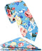 ZENXUS Mens Casual Skinny Floral Tie Combo Set with Flower Pocket Square 2½" Cotton Necktie Hand Made...