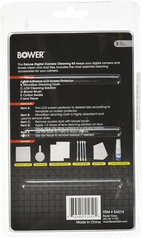 Bower SAD14 6-in-1 Digital Camera Cleaning Kit......