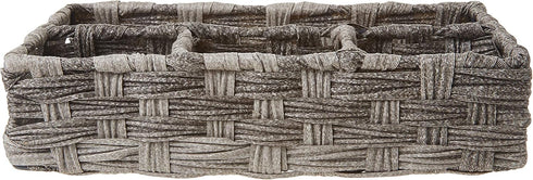 Whitmor Split Rattique 4 Section Tray Gray Wash...