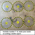 Jucoci Objective Point Markers 6PCS Set Objective Marker Compatible with WH40k Wargame (Miniature Not Included)...