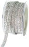 May Arts 3/8-Inch Wide Ribbon, Silver Metallic Velvet...