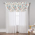 DriftAway Ada Botanical Print Lined Flower Leaf Thermal Insulated Window Valance Rod Pocket Waterfall Swag Valance with Pom Pom 52 Inch by 18 Inch...