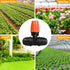 Upgraded Locked 3 Way Atomizing Nozzle for 1/4" Drip Tubing, 25 Pcs Adjustable Micro Spray Irrigation Emitters Tee Misting Drippers for Drip Sprin...