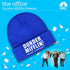 The Office Dunder Mifflin Paper Company Cuffed Knit Acrylic Beanie Hat, Blue, One Size...