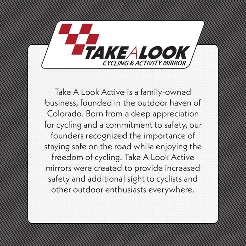Take A Look Active Original Activity Mirror for Sunglasses, Bike Helmets, or Visors Rear View Mirror for Cycling and Other Outdoor Activities...