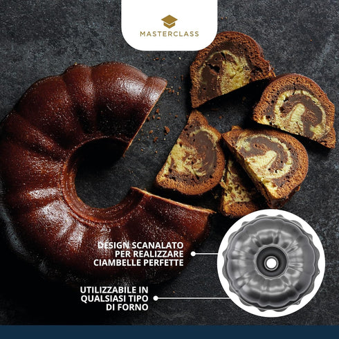 Master Class Non Stick 10" Bundt Kugelhopf Pan/Tin...