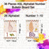 YIYDONG 36 Pieces ASL Alphabet Line Bulletin Board Set ABC Number Sign Language Flash Cards Wall Decorations for Pre-School Kindergarten Elementar...