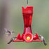 Perky-Pet 203CPBR Pinchwaist Hummingbird Feeder, Red Glass...