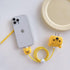 3D Cute Cartoon Charger Protector Case - Compatible for Apple 20W USB-C Power Adapter and Lightning Cable (Yellow Winnie)...