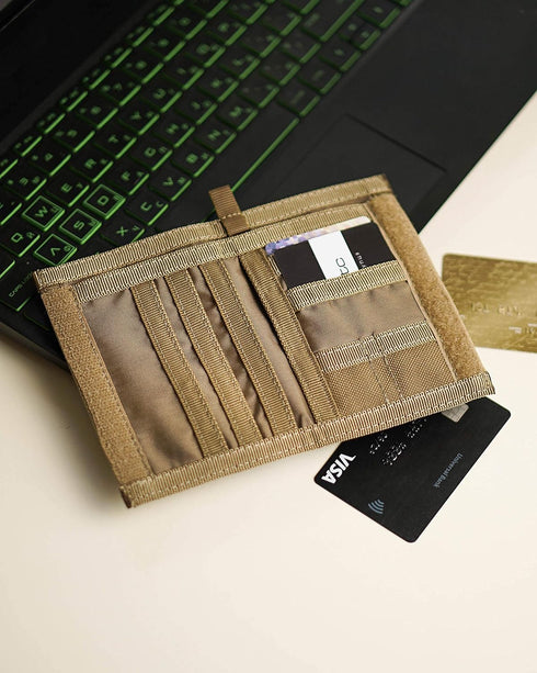 Chameleon Bifold Mens Wallet-Military Tactical Men Wallet- Canvas Thin Front Pocket Travel Bi-Fold Wallet-Best Nylon Travel Pouch...