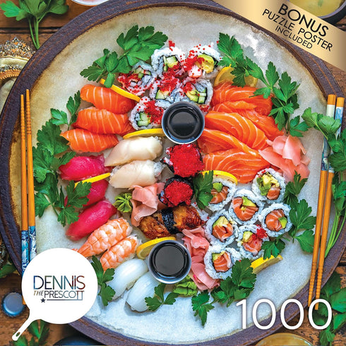 RoseArt - Dennis Prescott - So Good Sushi - 1000 Piece Jigsaw Puzzle for Adults...