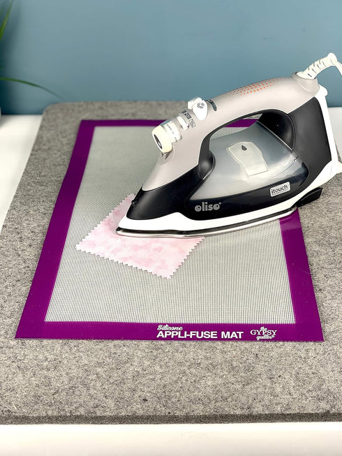 Gypsy Quilter Silicone Appli-Fuse Mat 12in × 18in Irons & Accessories...