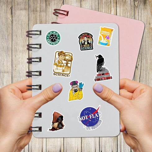 Pack 50 Pcs Science Laboratory Stickers Physics Chemistry Biology Experiment Vinyl Decals Sticker Suitcase Water Bottle Car Bumper Helmet Luggage ...