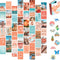 Artivo Peach Wall Collage Kit, Preppy Room Decor Aesthetic Pictures Wall Decor, Cute Picture Collage, Preppy Pictures for Wall, Teen Girls Room De...