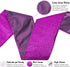 MEEDEE Purple Glitter Ribbon Halloween Ribbon 2.5 Inch Purple Wired Ribbon by 25 Yards Purple Tree Ribbon Purple Christmas Ribbon Purple Ribbon fo...
