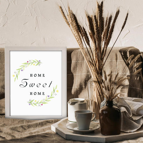 Posterizer 1 pcs-Home Sweet Home-minimalistic modern wall sign-Artistic Word Art-Typography Art-Chic Home Decor- UNFRAMED Wall Art...
