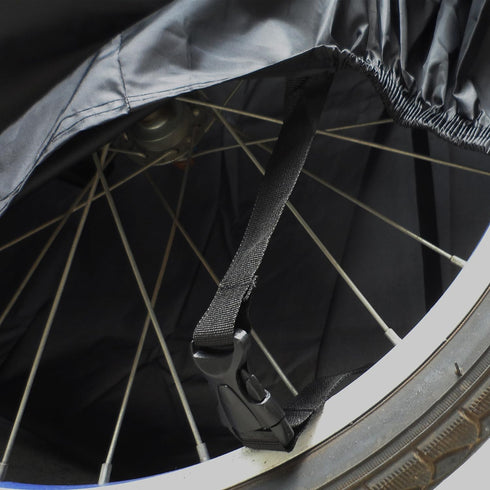 Bike Cover 190T Nylon Waterproof Bicycle Cover for Mountain Bike, Road Bike Outdoor Storage, L (Black)...