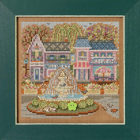 Mill Hill Town Square Beaded Counted Cross Stitch Kit Buttons & Beads 2023 Spring Series MH142315...