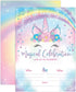 Your Main Event Prints Unicorn Birthday Invitation - Rainbow Unicorn Party Invite - 20 Fill-In Style - Envelopes Not Included...