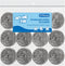 10 Pack Stainless Steel Scrubber, Steel Wool Srubber for Scouring Stubborn Messes from Pots and Pans, Stoves,Broiler Racks,Grills and More...