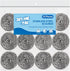 10 Pack Stainless Steel Scrubber, Steel Wool Srubber for Scouring Stubborn Messes from Pots and Pans, Stoves,Broiler Racks,Grills and More...