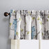 No. 918 Hoot Owl Print Semi-Sheer Rod Pocket Kitchen Curtain Valance, 56" x 14", Mocha...