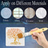 16 Pieces Tree of Life Stencils 6 Inch Reusable Stencils for Painting Small Tree Stencils Plastic Painting Stencils Tree Drawing Templates for Pai...
