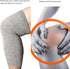 Elastic Cotton Knee Warmers, Knee Sleeves for Men and Women - Circulation Support and Joint Pain Relief, Arthritis Aid, One Pair, Made in Japan...
