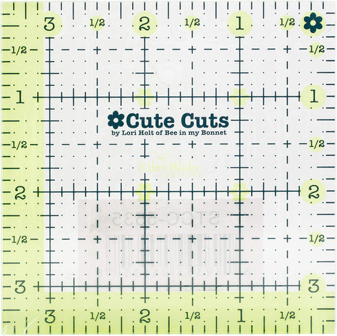 Riley Blake Designs - Cute Cut Ruler by Lori Holt - Square 3.5" X 3.5"...