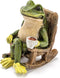 Miniature Frog Garden Statue - 2" Tall - Mini Outdoor Accessory Figurine for Fairy Garden...