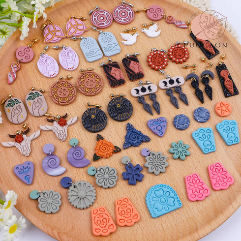 Puocaon Uppercase Letter Clay Cutters - 26 Letters Clay Cutters for Polymer Clay Jewelry Making, Basic Letter Polymer Clay Cutters for Jewelry, 3D...