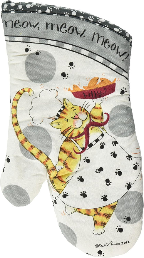 Kay Dee Designs Cotton Oven Mitt, Happy Cat...