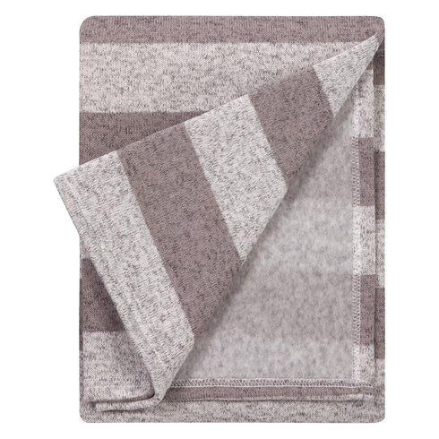 Trend Lab Soft Receiving Deluxe Sweatshirt Knit Baby Blanket, Rugby Stripe...