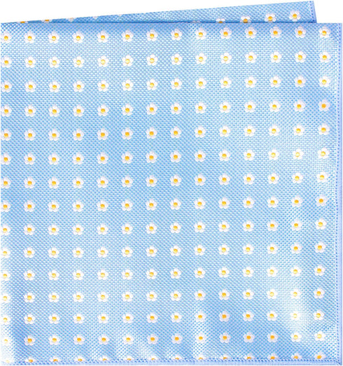 Forget Me Not Pocket Square Handkerchief (Light Blue)...