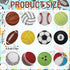 Whaline 12Pcs Sports Ball Diamond Drawing Refrigerator Magnets DIY Cute Balls Rhinestone Painting Full Drill Painting Magnetic Stickers Diamond Ar...