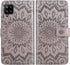 Phone Case for Samsung Galaxy A42 5G Wallet Cases with Tempered Glass Screen Protector Sunflower Leather Slim Flip Cover Card Holder Stand Cell Ac...