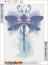 FANGKISSU DIY 5D Diamond Painting Kits for Adults, Full Drill Blue Dragonfly Diamond Art Painting by Number Kits,Arts Craft for Home Wall Decor 12...