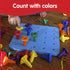 edxeducation Geo Pegs and Peg Board Set - 36 Pegs in 3 Shapes and 6 Colors + 3 Laces - Ages 18m+ - Homeschool Supplies for Preschool Activities...