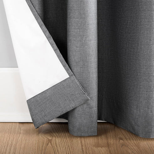 Sun Zero Columbia Thermal Insulated 100% Blackout Grommet Curtain Single Panel, 50" x 84", Gray...